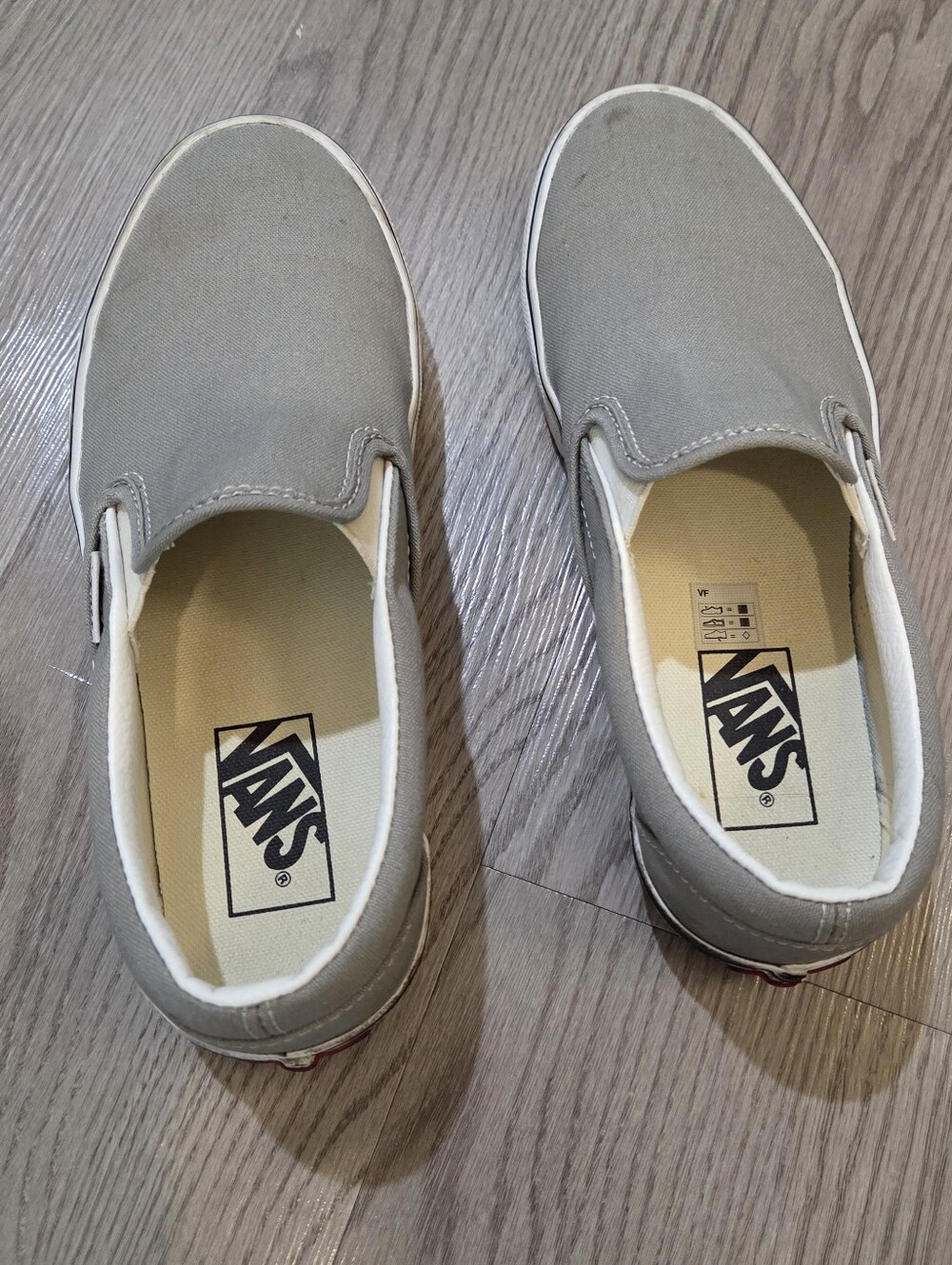 Vans Gray Slip On Sneaker Size 7